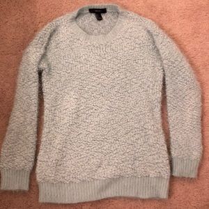 Light-blue Oversized Eyelash Sweater